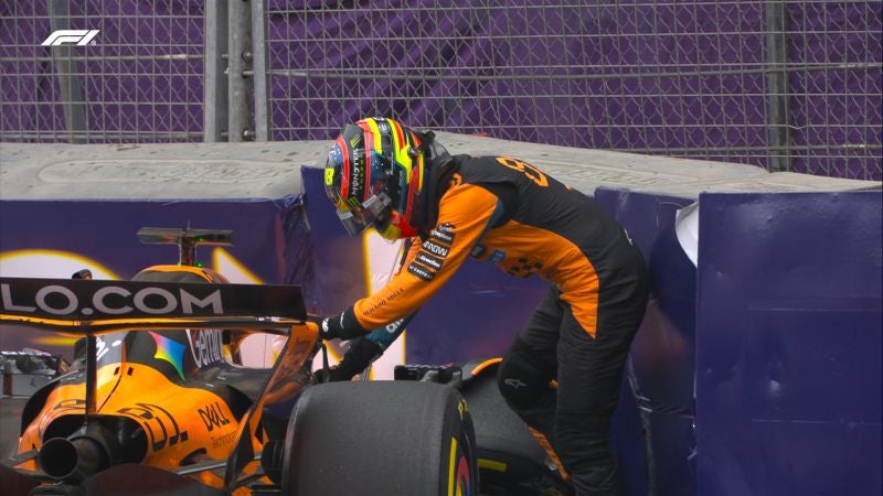 Piastri tuvo un mal fin de semana en Baku